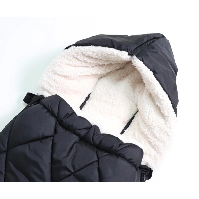 Kaiser Universal Fußsack für Kinderwagen XL TOO Thermo Black schwarz – Bild 14
