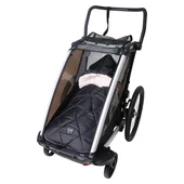 Kaiser Universal Fußsack für Kinderwagen XL TOO Thermo Black schwarz – Bild 22