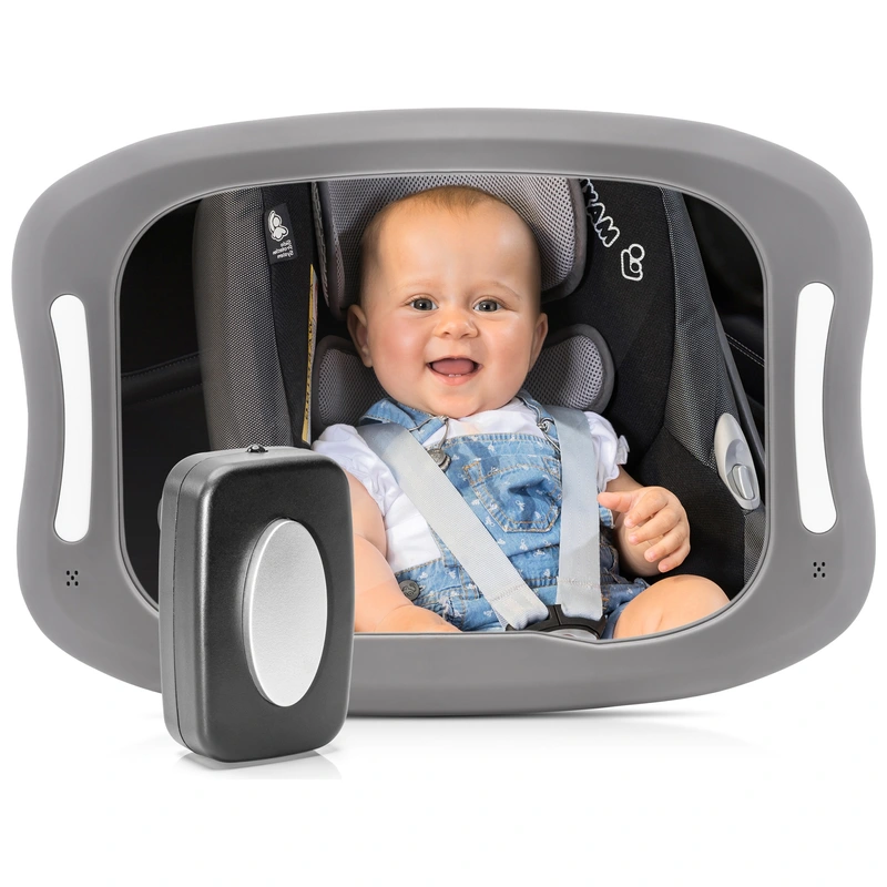 reer BabyView Baby Autospiegel mit Licht – Bild 8