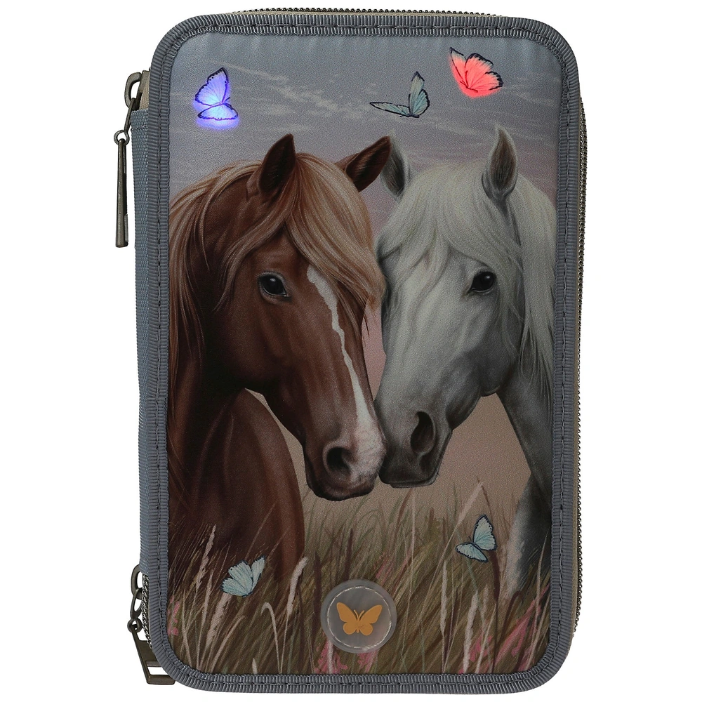Miss Melody 3 Fach Federtasche mit LED – Bild 12