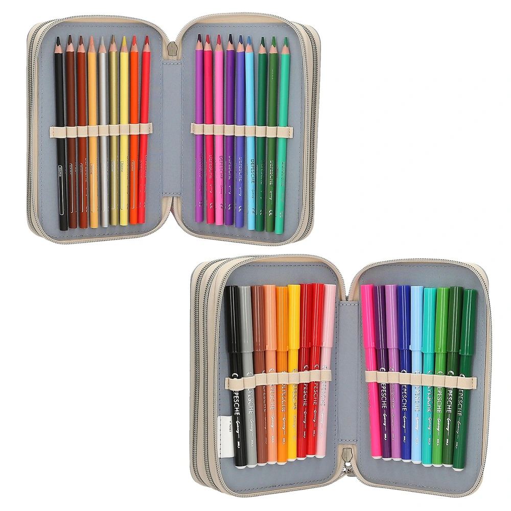 Miss Melody 3 Fach Federtasche mit LED – Bild 18