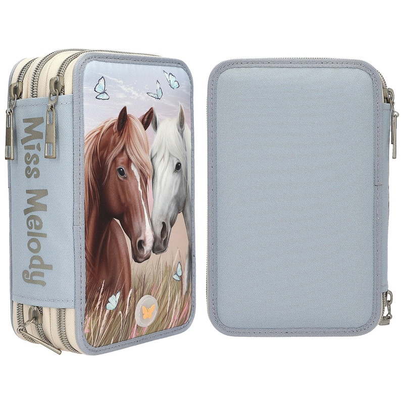 Miss Melody 3 Fach Federtasche mit LED – Bild 21