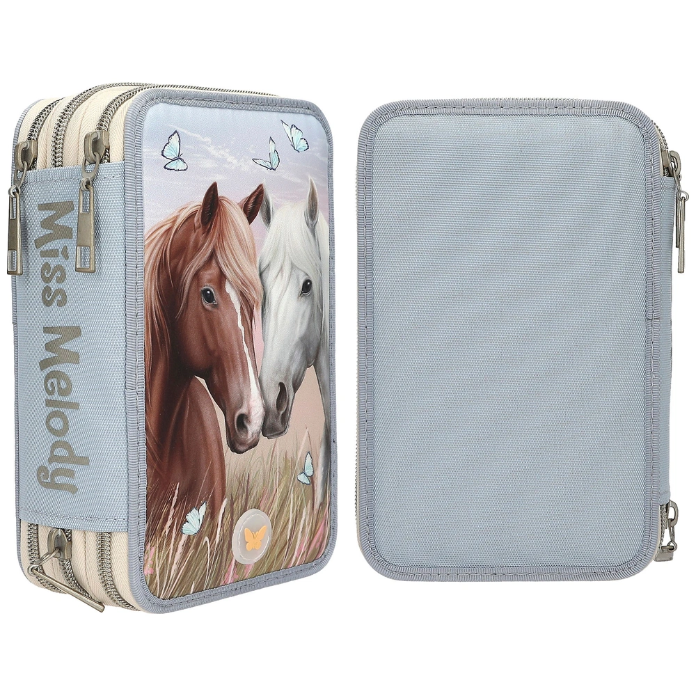 Miss Melody 3 Fach Federtasche mit LED – Bild 9