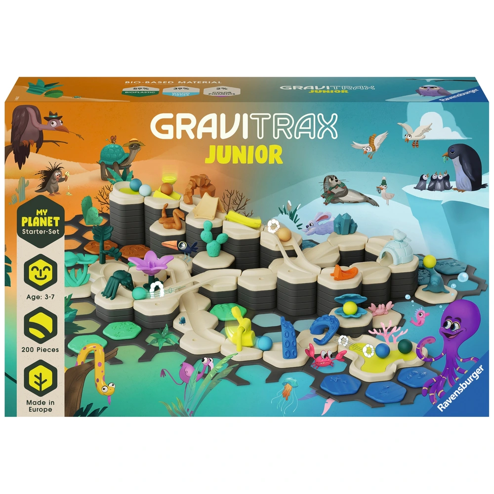 GraviTrax Junior Interaktive Kugelbahn Starterset XXL My Planet 186 Teile – Bild 3