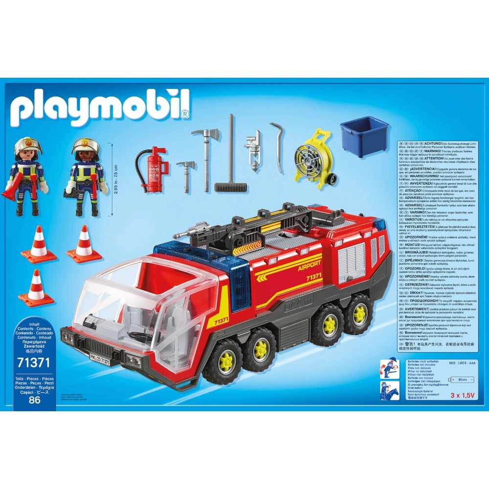 PLAYMOBIL City Action 71371 Flughafenlöschfahrzeug – Bild 18