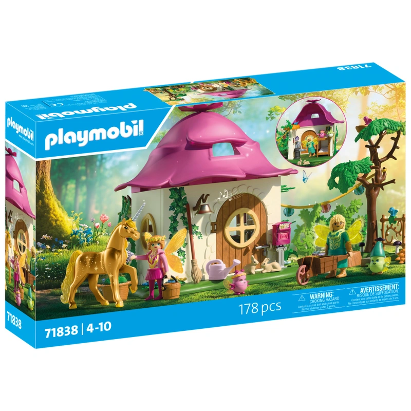 PLAYMOBIL 71838 Gemütliches Feenzuhause mit Goldeinhorn und Stall – Bild 2