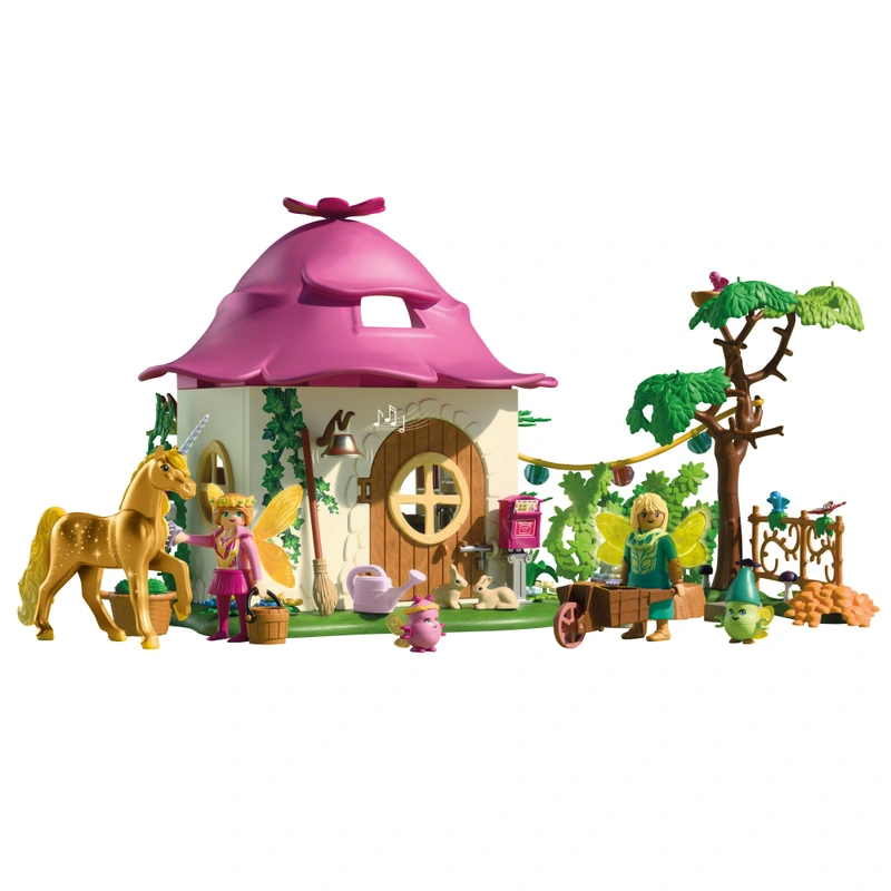 PLAYMOBIL 71838 Gemütliches Feenzuhause mit Goldeinhorn und Stall – Bild 5