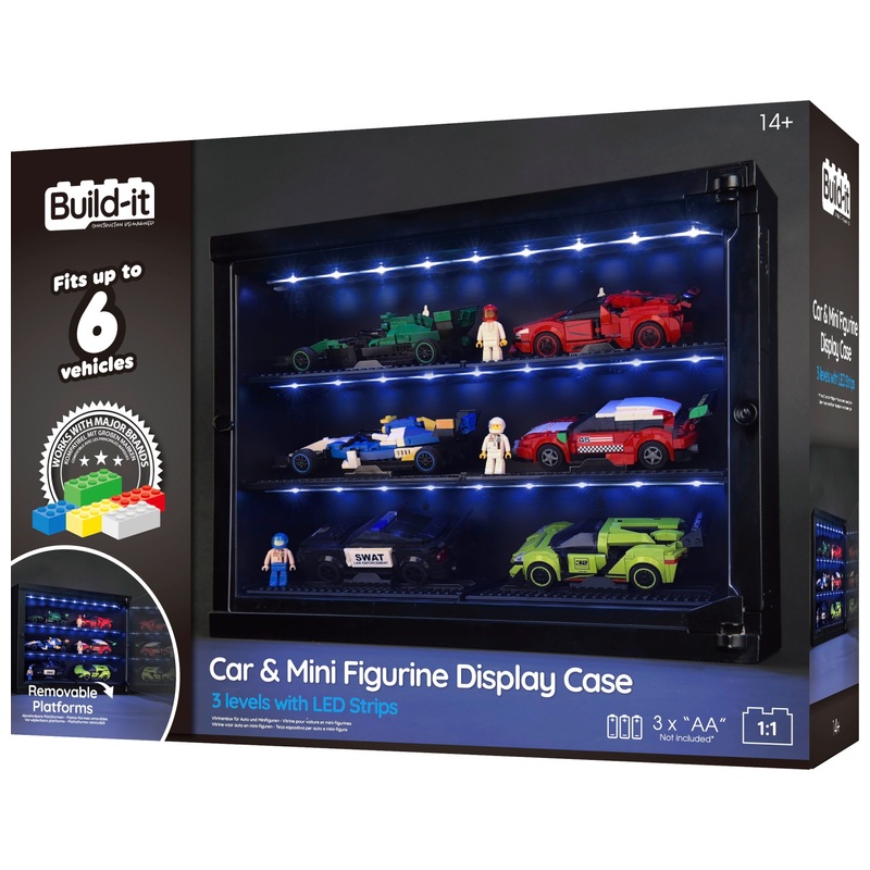 Build-it Vitrine für Autos mit Licht