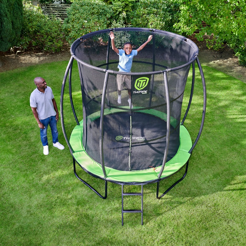 Thorpe Sports Outdoor Trampolin rund mit Netz 244 cm