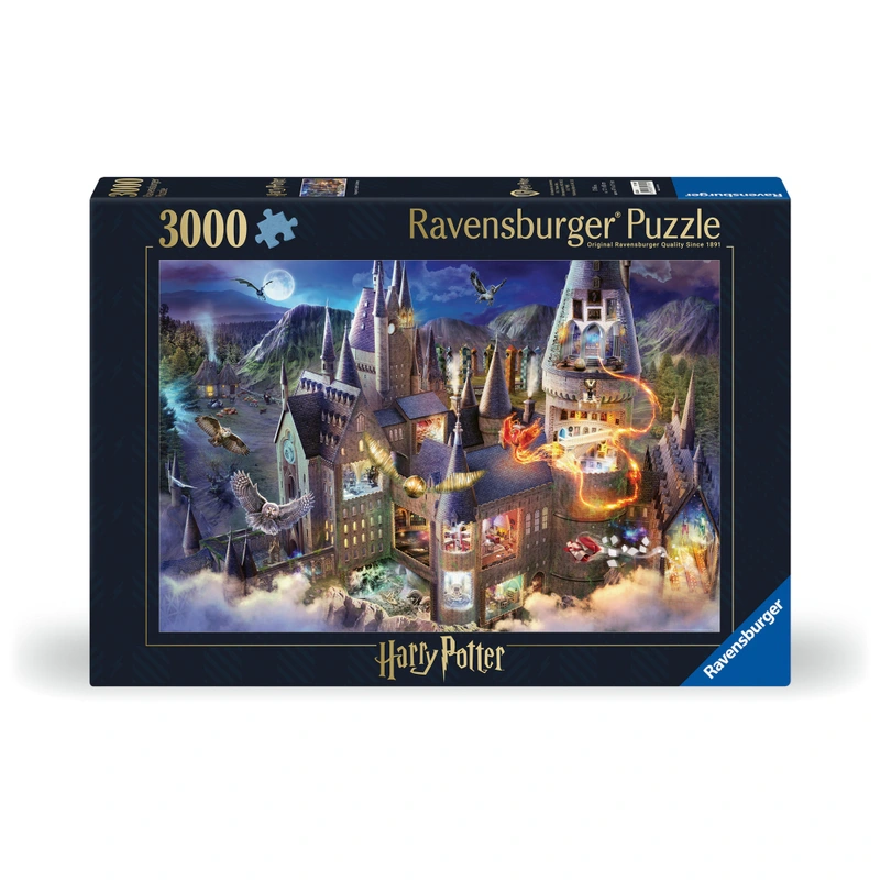 Ravensburger Puzzle Harry Potter Blick ins Schloss Hogwarts 3000 Teile – Bild 2