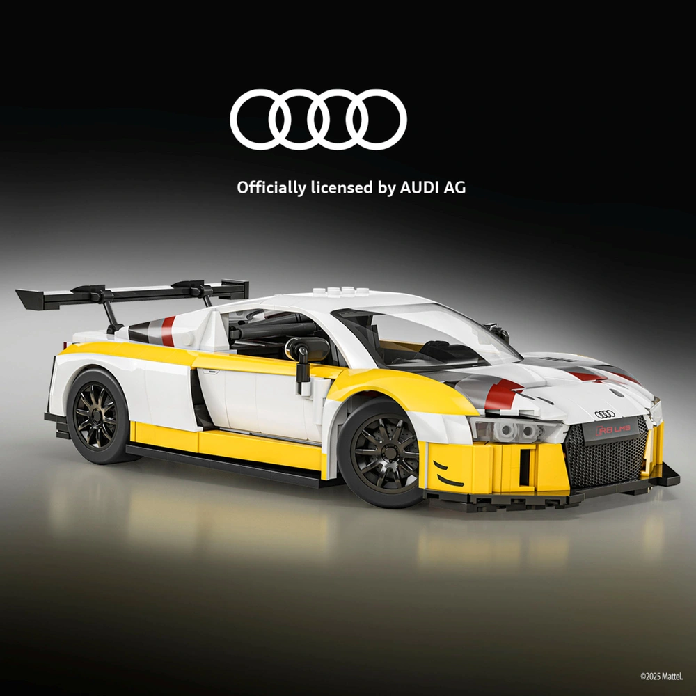 Mattel Brick Shop Hot Wheels Elite Series Auto Audi R8 LMS – Bild 6
