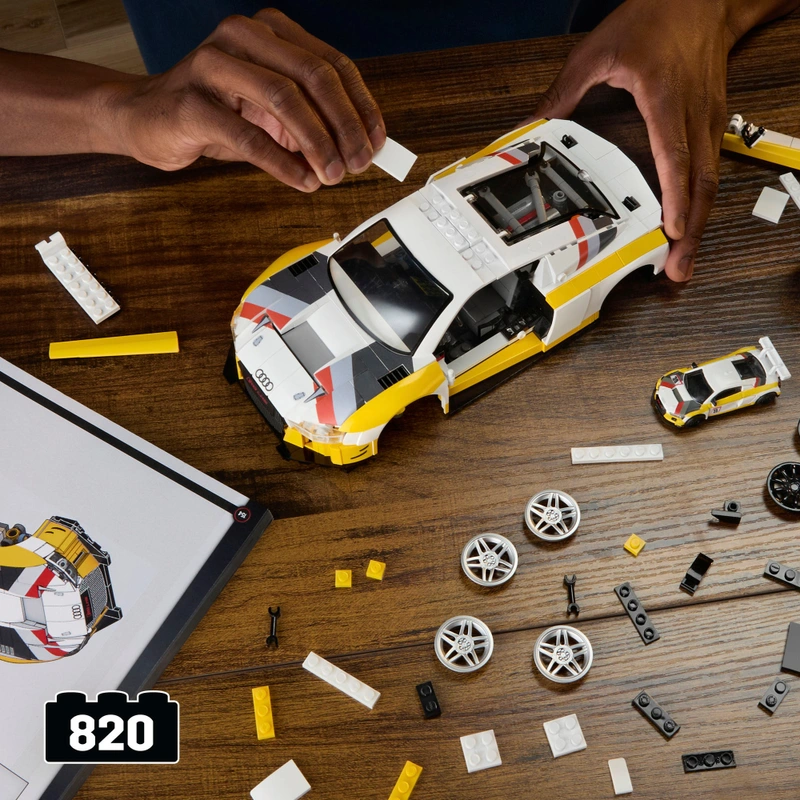 Mattel Brick Shop Hot Wheels Elite Series Auto Audi R8 LMS – Bild 8