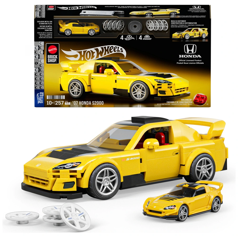 Mattel Brick Shop Hot Wheels Speed Series Auto '07 Honda S2000 – Bild 3