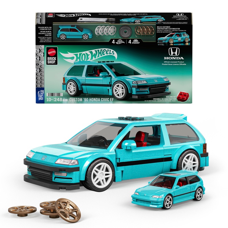 Mattel Brick Shop Hot Wheels Speed Series Auto '90 Honda Civic EF