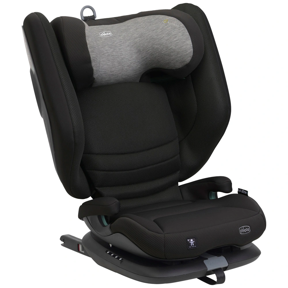 Chicco Fold & Go S Posh Mitwachsender Kindersitz schwarz – vue 3