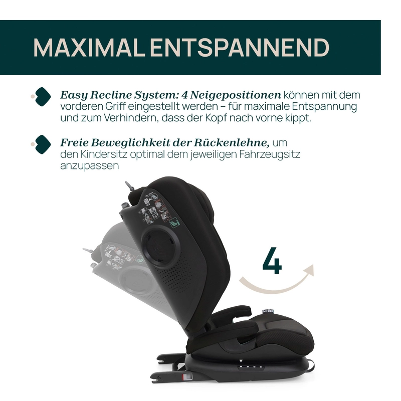 Chicco Fold & Go S Posh Mitwachsender Kindersitz schwarz – vue 8