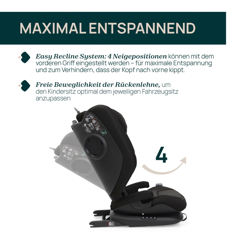 Chicco Fold & Go S Posh Mitwachsender Kindersitz schwarz – vue 9