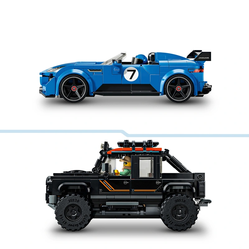 LEGO Speed Champions 77264 Jaguar Project 7 & Land Rover Defender