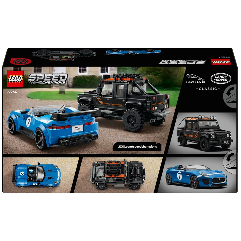 LEGO Speed Champions 77264 Jaguar Project 7 & Land Rover Defender