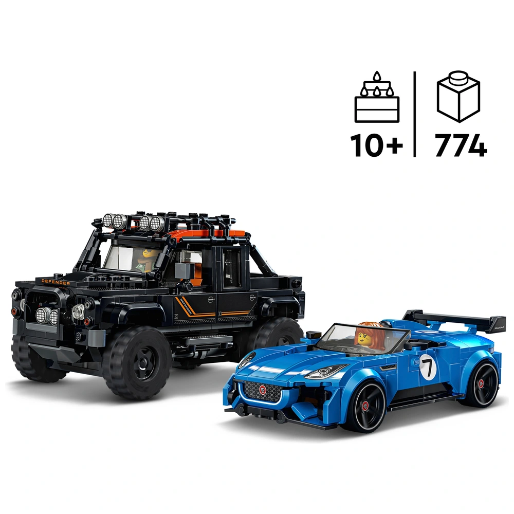 LEGO Speed Champions 77264 Jaguar Project 7 & Land Rover Defender