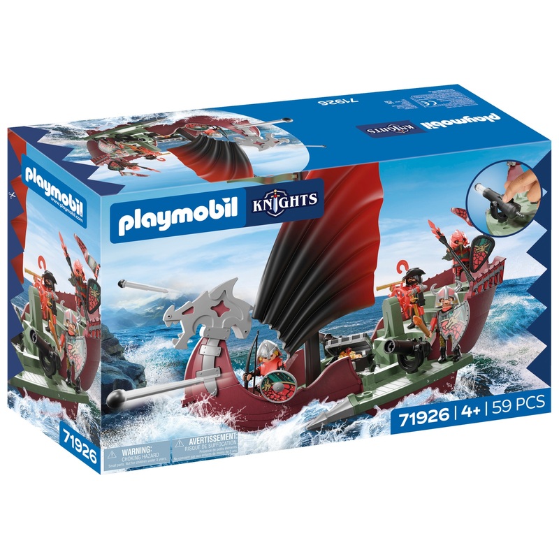 PLAYMOBIL Knights 71926 Drachenritterschiff
