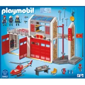 PLAYMOBIL City Action 9462 Große Feuerwache mit Feuerwehr-Hubschrauber