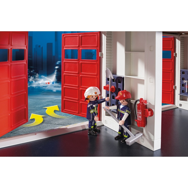 PLAYMOBIL City Action 9462 Große Feuerwache mit Feuerwehr-Hubschrauber